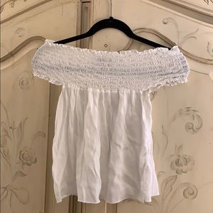 Brandy Melville Off The Shoulder Flowey Top